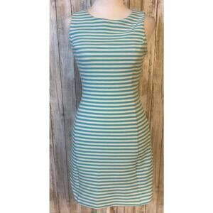 Lilly Pulitzer Shorely Blue Stripe Whiting Shift Cut Out Dress Size XS